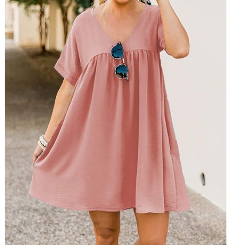 Babydoll tunic mini dress - Picture 1 of 3